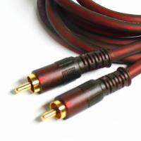 【YF】 99.99  oxygen-free copper 1RCA to RCA coaxial audio line subwoofer BASS cable stable signal transmission DAC