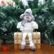 Belony Christmas Decorations Sitting Christmas Santa Claus Snowman Figure