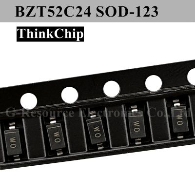【CW】◄  (100pcs) BZT52C24 SOD-123 SMD 1206  Voltage Stabilized Diode 24V (Marking WO)