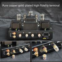 Class A HIFI Tube Power Amplifier Single-ended High Power VU Level Meter Indication Vintage Audiophile Tube Power Amplifier