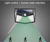 ไฟติดผนังโซล่าเซลล์พลังงานแสงอาทิตย์ เซ็นเซอร์ Solar light 212 LED 3 โหมด