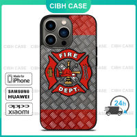 Firefighter Fireman Plate กรณีโทรศัพท์มือถือ iPhone 14 Pro Max / iPhone 13 Pro Max / iPhone 12 Pro Max / XS Max / Samsung Galaxy Note 10 Plus / S22 Ultra / S21 Plus ฝาครอบป้องกันการตก 1104