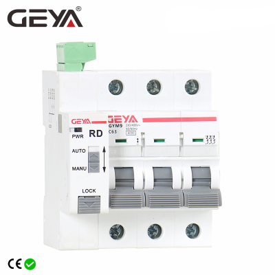 GEYA Din Rail GYM9 3P MCB พร้อมอุปกรณ์รีเซ็ตอัตโนมัติ Circuit Breaker Smart Home 63A MCB Auto Recloser