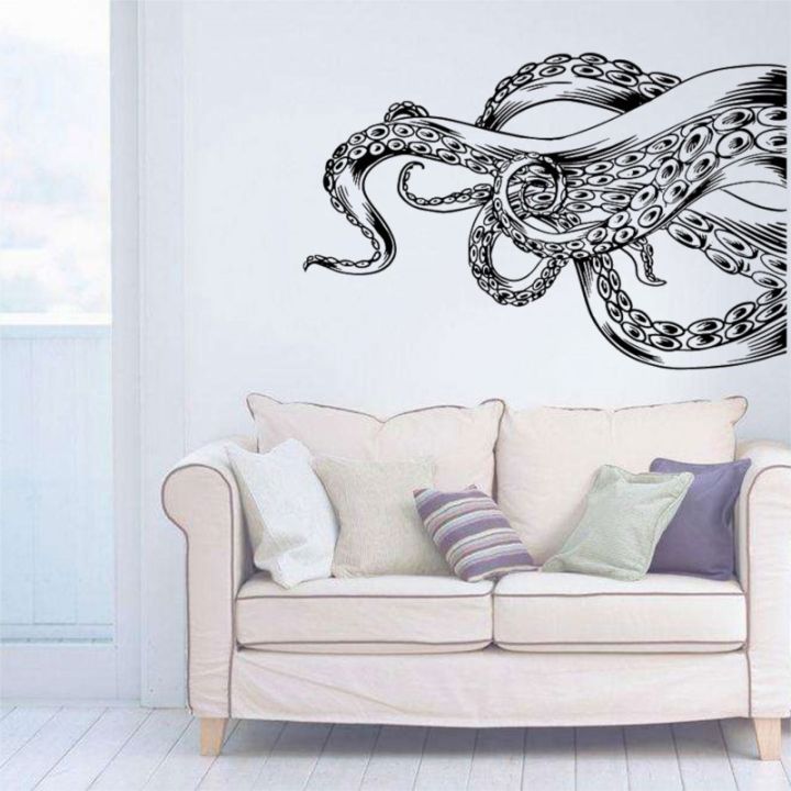 24-home-accessories-octopus-สติ๊กเกอร์ติดผนัง-octopus-vinyl-tenacle-sticker-home-bedroom-bathroom-wall-fashion-decorative-art-wall-sticker-ys11