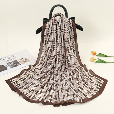 [COD] and winter new letter printing cloud silk scarf soft skin-friendly fashion all-match decorative women wholesale