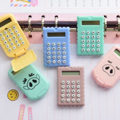 Korea Creative Cookie Calculator Slim Portable Portable Mini Permen Warna Komputer Mahasiswa