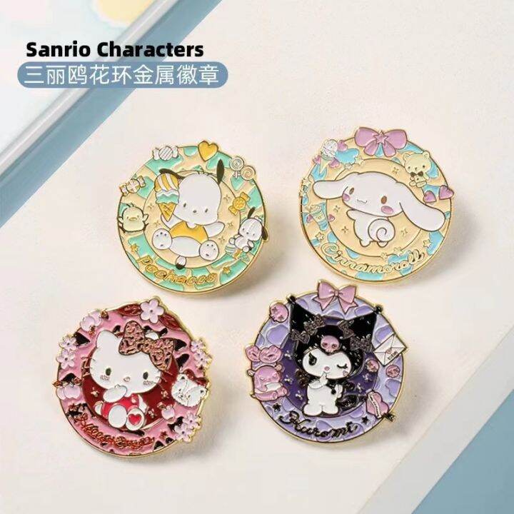 sanrio-เข็มกลัด-ลายการ์ตูนคุโรมิน่ารัก-พรีเมี่ยม-diy-อุปกรณ์เสริม-สําหรับนักเรียน