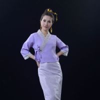 ☬  Thailand dai brocade skirt suits embroidered art dance tour photo shoot photography work suits dai clothing female