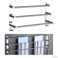 Stretchable Adjustable Stainless Steel Towel Bar 3-Tier Flexable Bathroom Rack Wall Mount Hand Towel Hanger Holder M9 Wholesales