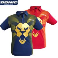 DONIC Table Tennis Jersey Comfortable Workout Sports Short Sleeve Shirt Quick Dry Ping Pong T-shirt