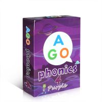 ภาษาอังกฤษ Original ที่ผ่านมา Phonics ระดับ4ธรรมชาติสีม่วงสะกด Magic ภาษาอังกฤษไพ่ Word เกมกระดานสำหรับครอบครัวที่น่าสนใจการสอนการ์ดเล่นในขณะที่การเรียนรู้เกม Interactive Flash Card,Word ครอบครัว