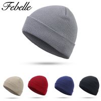 [A Motion] FebelleUnisex ถักหมวกหมวก BonnetBeanies สำหรับผู้ชายผู้หญิง CottonHat แฟชั่นแข็งหมวกฮิปฮอปสำหรับสาวๆ