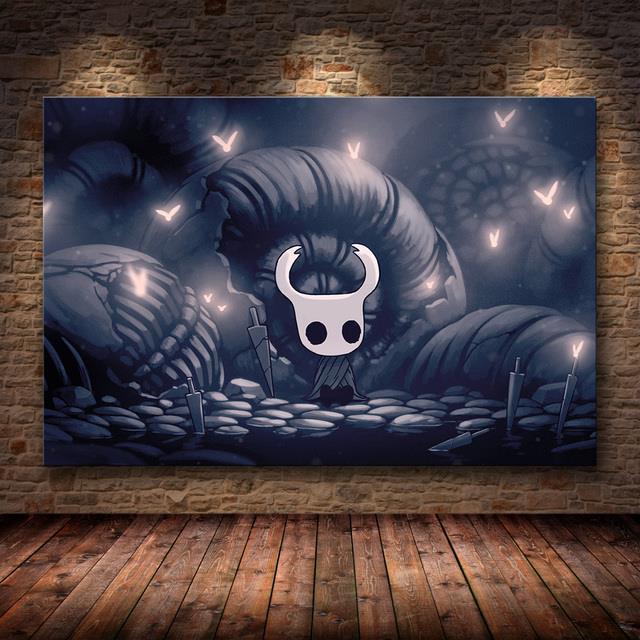 เกม-hollow-knight-แผนที่เกมโปสเตอร์-hd-พิมพ์ผ้าใบภาพวาด-hallownest-โปสเตอร์-wall-art-ภาพ-boy-room-ตกแต่งบ้าน