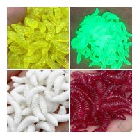 10/30/60pcs Lure Bait Mealworms Worm Bionic Bait Soft Maggots Fishing Accessories Accessories