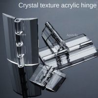 10Pcs Clear Acrylic Plastic Hinge Folding Door Piano Hinges Folding Hinges Transparent Durable Furniture Accessory Door Hardware Locks