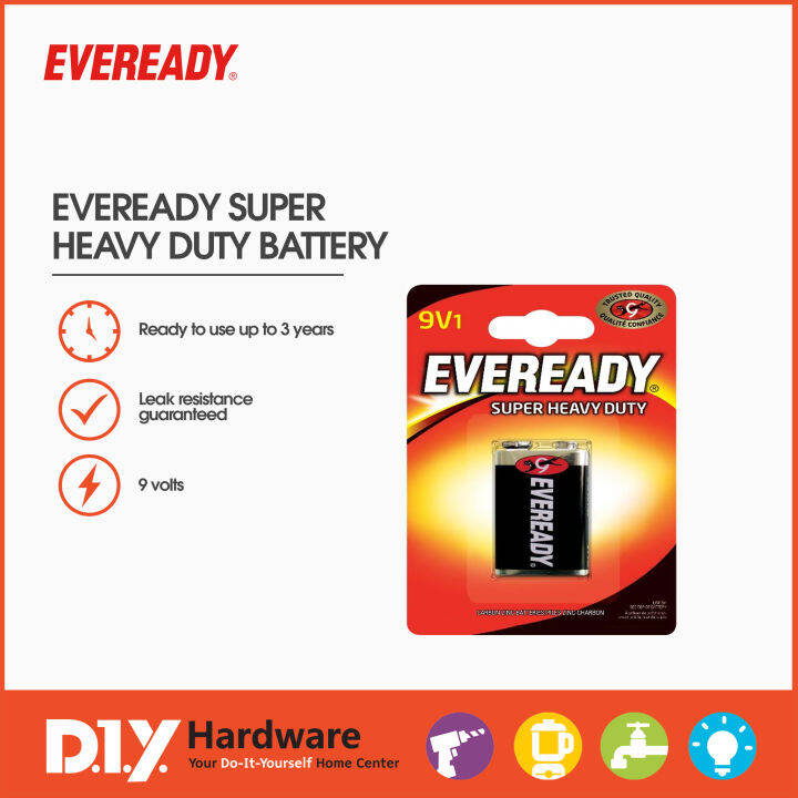 Eveready Super Heavy Duty Battery 9v Lazada Ph 2559