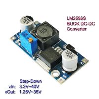 LM2596S DC-DC Buck Converter Vehicle Stabilizers Step-Down Power Supply Module LM2596 Adjustable DC1.25V-35V Voltage Regulators Electrical Circuitry P