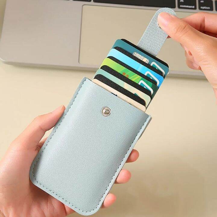 concealed-card-wallet-trendy-card-organizer-pull-out-card-wallet-pu-leather-card-holder-fashion-card-pocket