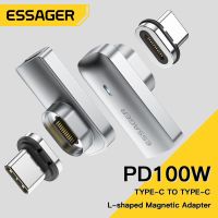 Essager PD 100W ยูเอสบีแม่เหล็ก C OTG อะแดปเตอร์ชาร์จเร็ว Type C ขั้วต่อแม่เหล็กซิงค์ข้อมูล20Gbp 4K 60Hz สำหรับแล็ปท็อปแมคบุ๊ค