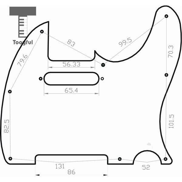 tooyful-high-quality-white-3-ply-pvc-electric-guitar-pickguard-for-telecaster-strat-style-replacement-electric-guitar-wholesales