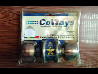 ลูกบิด ลูกบิดประตู ลูกบิดสแตนเลส ลูกบิดประตูห้องนอน สีชา ยี่ห้อ โคเวยส์ COWAYS ไส้ทองเหลือง (รุ่น.587A/C-ET) ได้มาตราฐาน (แท้ 100%) by JHW