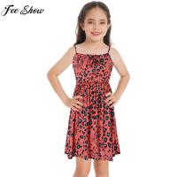 Kids Girls Casual Boho Print Sundress Summer Costume Adjustable Strap A-Line Slip Dress for School Beach Vacation Daily Party  by Hs2023