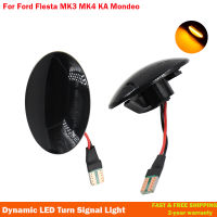 แบบไดนามิกด้านข้างไฟเลี้ยวไฟ LED สำหรับ Ford Fiesta III IV MK4 KA Mondeo I MK1 Transit Tourneo MK6 MK7