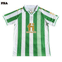 FAX Real Betis 21/22 Home เสื้อยืดแขนสั้นสีเขียวสีขาวชายเสื้อฟุตบอล