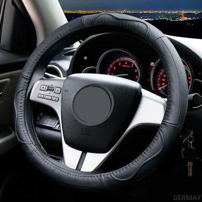 Genuine Leather Car Steering Wheel Cover Non-slip for All Mazda 3 2004-2013 2009 2014 2015 Mazda Axela Auto Accessories
