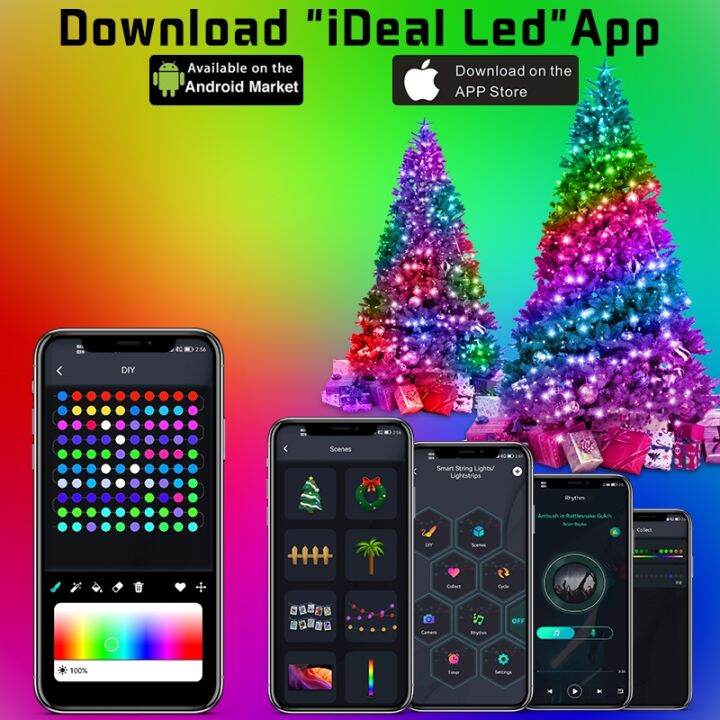 5-20m-smart-christmas-lights-rgb-christmas-tree-fairy-string-light-app-bluetooth-control-waterproof-lamp-for-new-year-home-decor