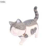 TANG 1PC CUTE MINI PVC Animation โมเดลตุ๊กตาแมวรูปของเล่นหัตถกรรมหัตถกรรม Deco