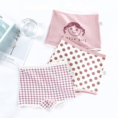 KXT799 Childrens underwear women pure cotton little girl girls boxer triangle baby four corners 4-12 years old without PP shorts