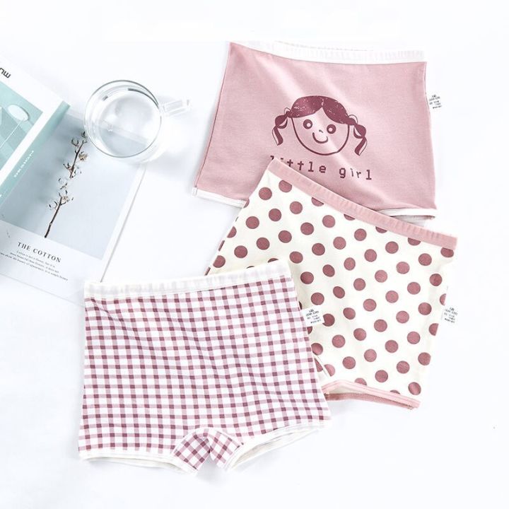 kxt799-childrens-underwear-women-pure-cotton-little-girl-girls-boxer-triangle-baby-four-corners-4-12-years-old-without-pp-shorts