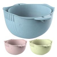 F42-in- Strainer/Colander &amp; Double Drain Basket for Fruits Vegetable Cleaning Washing Mixing