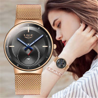 LIGE 2020 New Gold Watch Women Watches Ladies Creative Steel Womens celet Watches Female Waterproof Clock Relogio Feminino