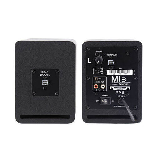 midiplus-mi3-ลำโพงมอนิเตอร์-ลำโพงสตูดิโอ-กำลัง-30-วัตต์-พร้อมลำโพง-tweet-ต่อสมาร์ทโฟนผ่านบลูทูธได้-แถมฟรีสายลำโพง