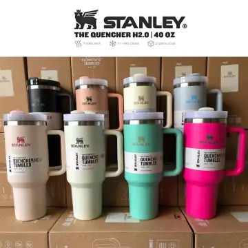 Stanley 40oz/1.1L Tumbler With Handle Leopard With Straw Lids Stainless  Steel Coffee Cup Car Mugs vacuum cup - AliExpress