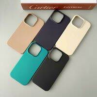 เคสโทรศัพท์ NLWVXFilm สีทึบพีซีแบบแข็งเหมาะสำหรับ14pro เคสโทรศัพท์ iPhone 13สีม่วงเข้มตอนกลางคืนแบบเรียบง่ายป้องกันการตก