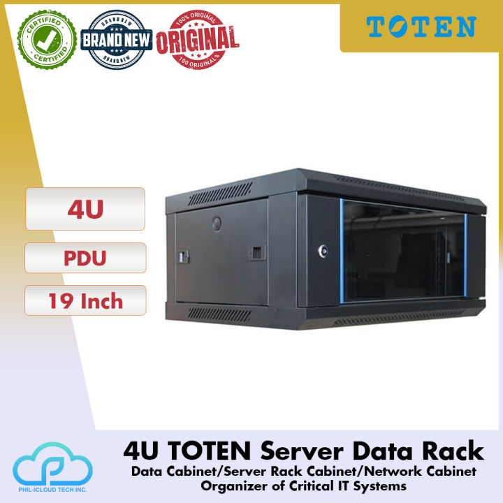 4U TOTEN Data Wall Mount Cabinet / Server Rack / Server Data Rack ...