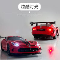 1:32 Dodge Viper ล้อแม็กรถสปอร์ตรุ่น D Iecasts โลหะของเล่นยานพาหนะรถรุ่นจำลองแสงเสียงเด็กของเล่นของขวัญ