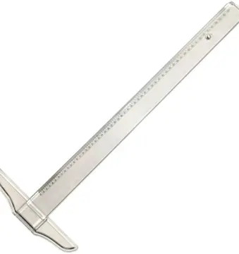 APEX Plastic Metric Double Side T Square Ruler (45cm,18 inch / 60