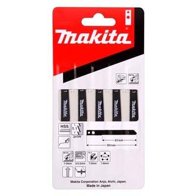 "Buy now"ใบเลื่อยจิ๊กซอว์ MAKITA รุ่น NO.1 (5 ใบ/แพ็ค) สีดำ*แท้100%*