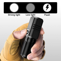 EDC ไฟฉาย Led ทรงพลัง XHP50 3โหมด Usb ชาร์จใหม่ได้8000 Lumens Flash Light ไฟฉายขนาดเล็กไฟฉายสำหรับตั้งแคมป์,Fish