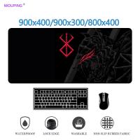 Berserk Mouse Pad Xxl Minimalist Mousepad Gamer Black Carpet Gaming Desk Mat Anime Keyboard Accessories Table Mat Pc Game Pad