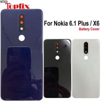 【❉HOT SALE❉】 jiejiu65879742 ใหม่เคสสำหรับโนเกีย X6 2018ฝาครอบด้านหลังเคสสำหรับ Nokia 6.1 Plus ด้านหลังประตูแก้วสำหรับ6.1 Plus