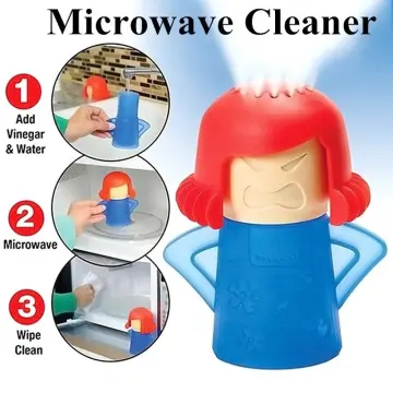 Angry Mama Microwave Oven Steam Cleaner, Spardar Microwave Cleaner  Disinfects With Vinegar and Water for Kitchens, The Fun and Easy Way to  Steam Clean