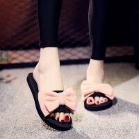 new elas band flannelette flower flat wedge one word ladies sls muff and slippers on behalf of delivery