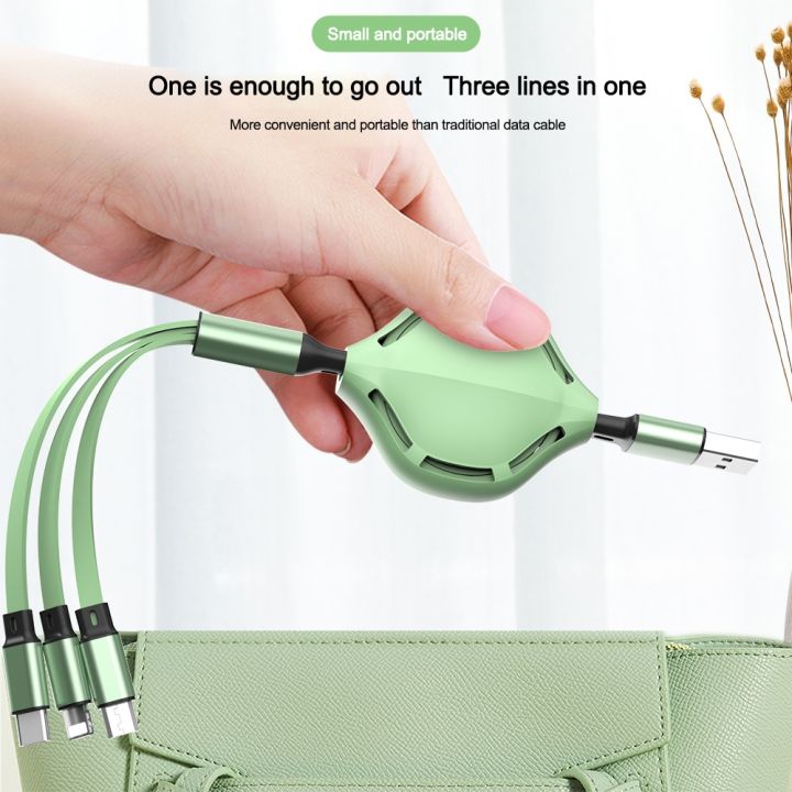 a-lovable-retractable-3in1usb-type-cusb-8-pinfor-iphonecharger110cm-2acharging-สาย-usb-c