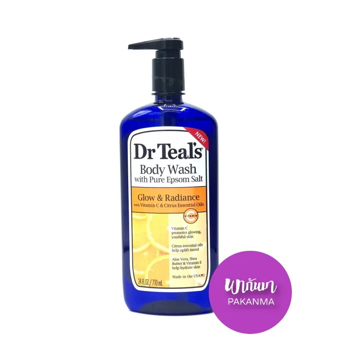 เจลอาบน้ำ ช่วยผ่อนคลาย ผิวกระจ่างใส Dr Teal's Glow & Radiance Body Wash