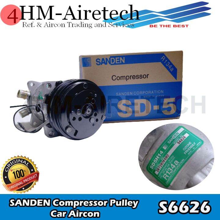 SANDEN Car Aircon Compressor Pulley SD5H14 R134A S6626 (Serial No